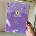 پشت جلد دفتر مشق ۵۰ برگ تنها طرح دختر و ماه